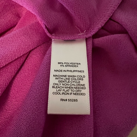 Express One Fuchsia Shoulder Top - Picture 9 of 9